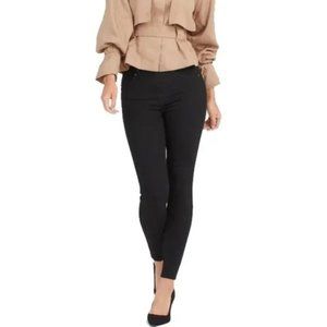 Spanx Ankle Skinny Jeans Clean Black Cotton Blend Women's Medium